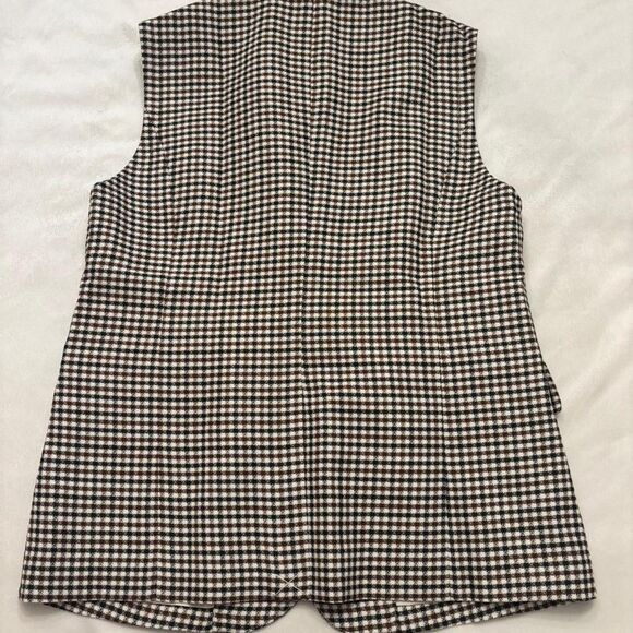 Mina Self Plaid Houndstooth Blazer Vest | Business Casual | Women’s Size M - Picture 6 of 7